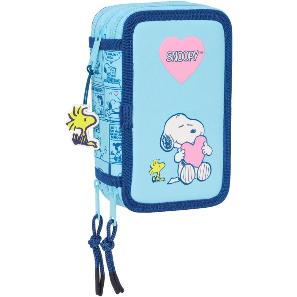 Snoopy Peanuts pencil case 37pcs triple