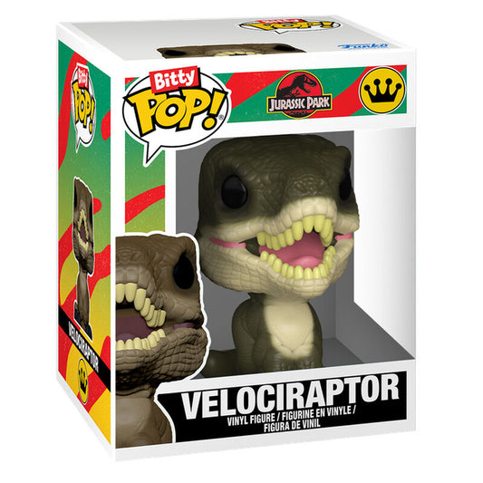 Blister 2 Bitty POP Jurassic Park Velociraptor & Brachiosaurus figures