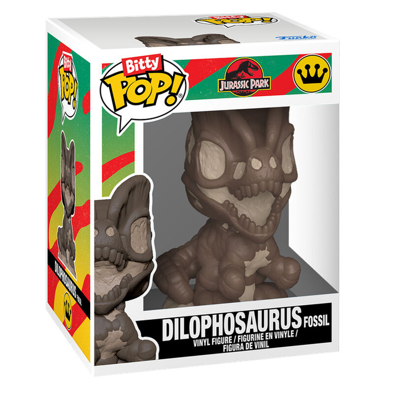 Blister 2 figures Bitty POP Jurassic Park Tyrannosaurus Fossil & Dilophosaurus