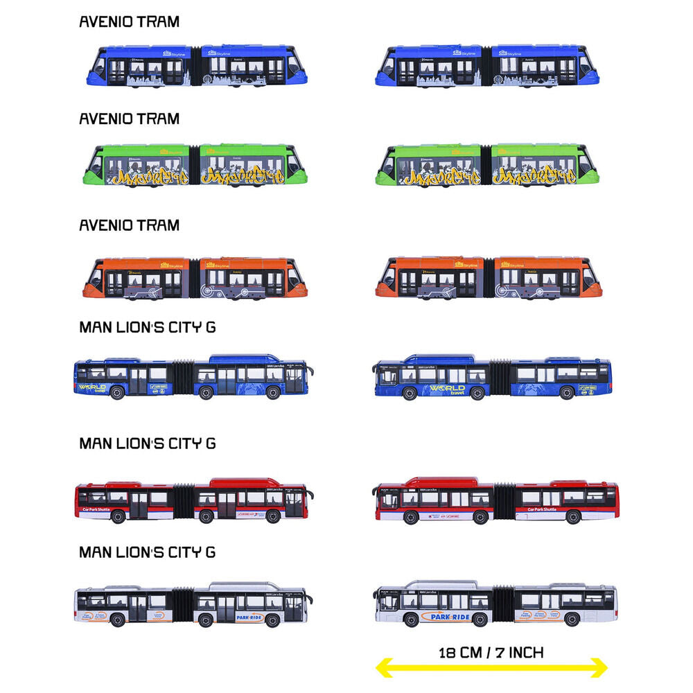 City Bus Tram Assortment