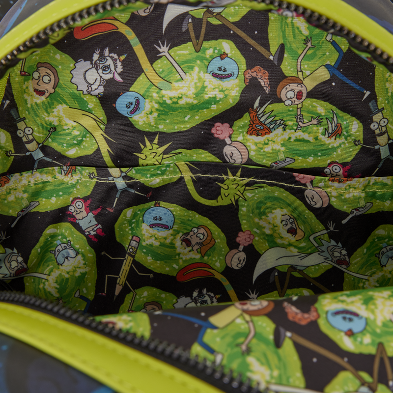 Cartoon Network Rick and Morty Space Cruiser Loungefly Backpack 26cm