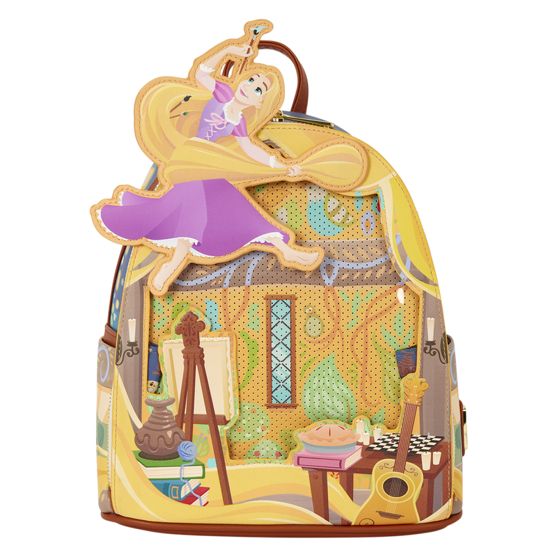 Painting Backpack Rapunzel Tangled Disney Loungefly 26cm