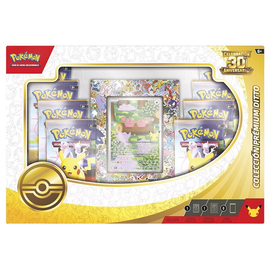 Blister Pack Premium Collection Ditto 30th Anniversary Pokemon Card Game (Spanish)
