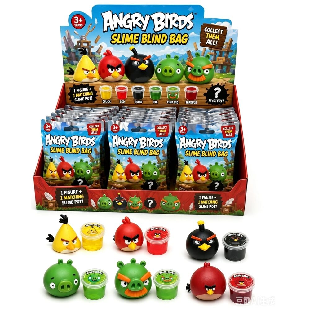 Surprise Slime Pack Angry Birds Figure Assortment