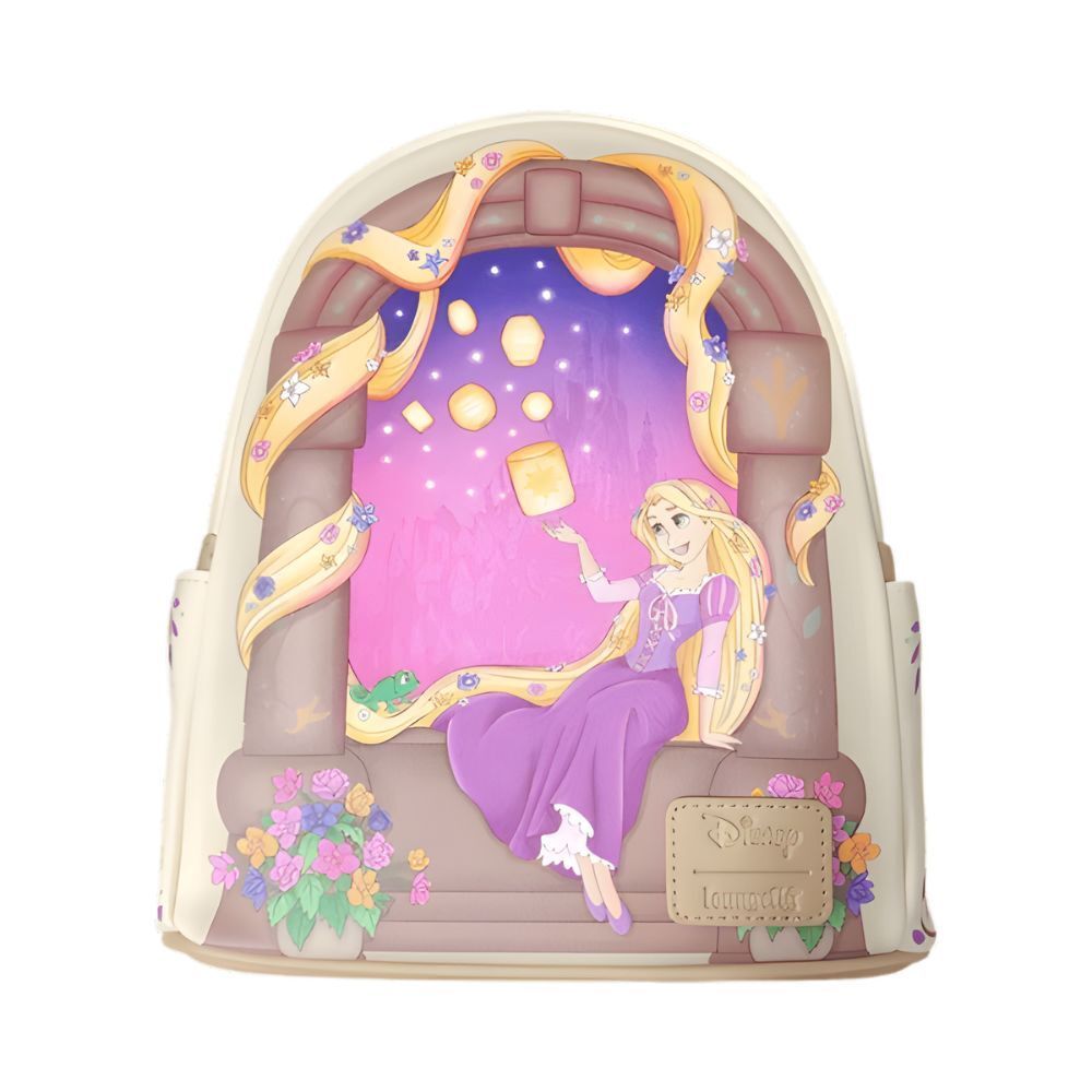 Backpack With Lanterns Scene Tangled Rapunzel Disney Loungefly 26cm
