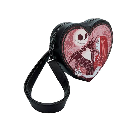 Jack and Sally Hearts Nightmare Before Christmas Disney Loungefly Shoulder Bag