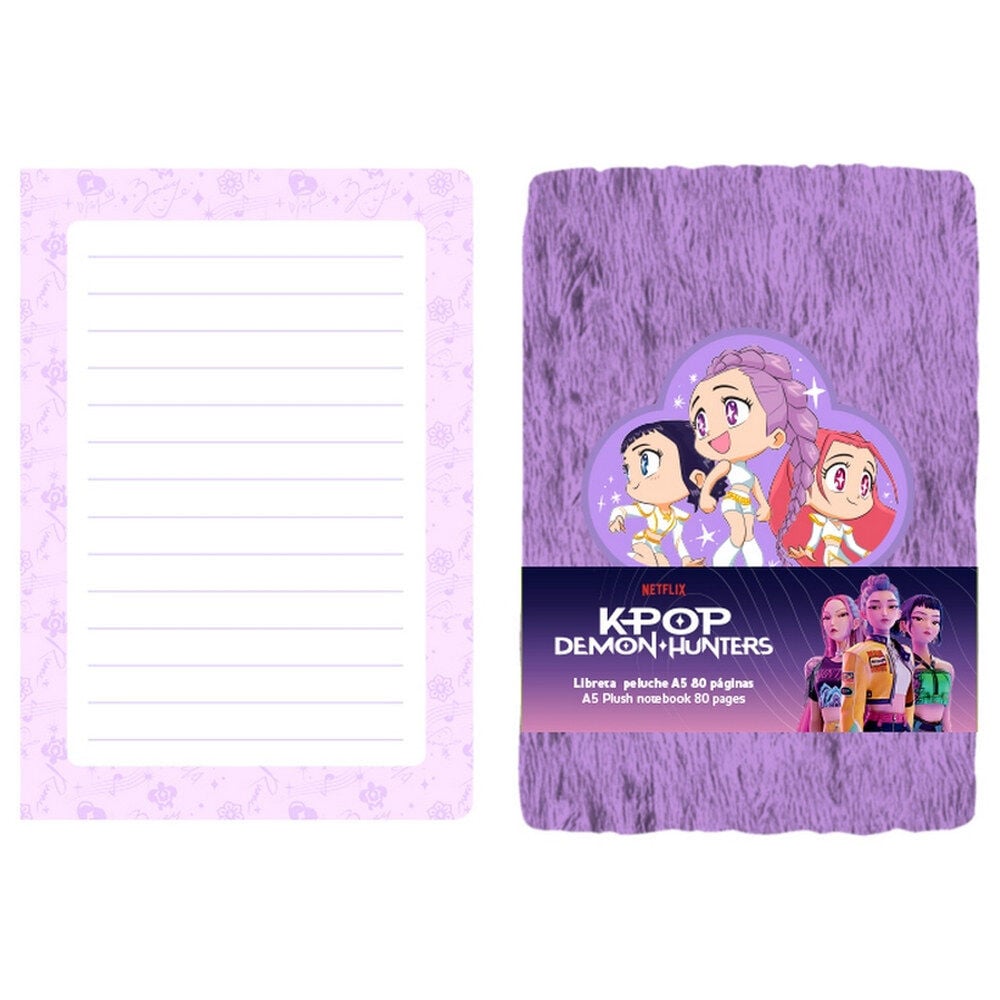 Plush notebook A5 Chibi Kpop Demon Hunters