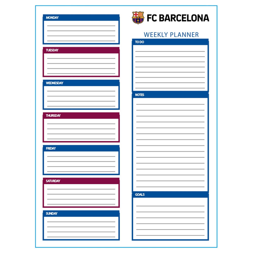 Weekly Planning F.C. Barcelona