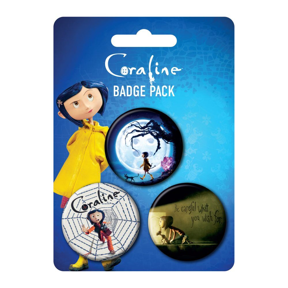 Coraline 3-piece badge set