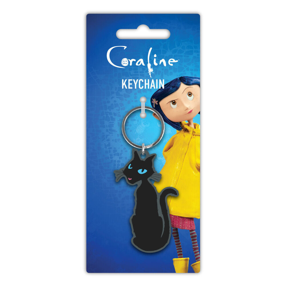Coraline Cat Keychain