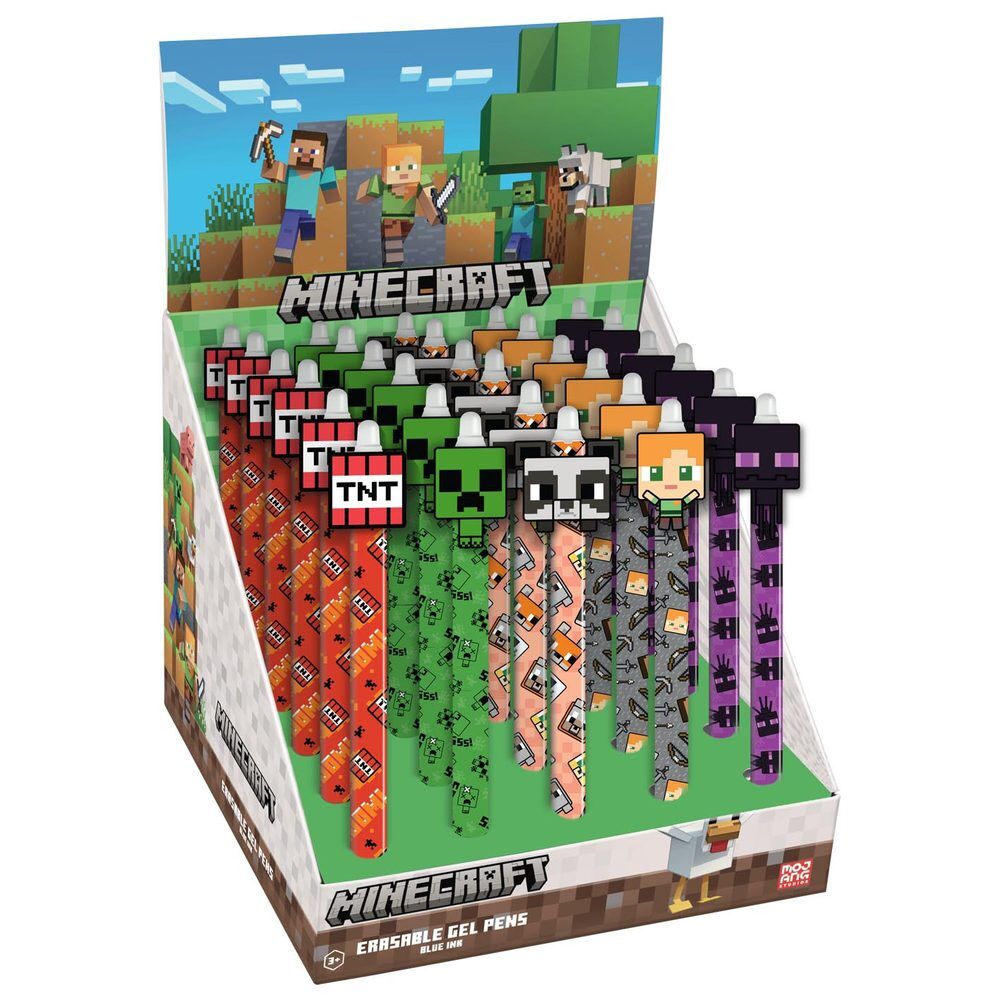Minecraft erasable pen assortment