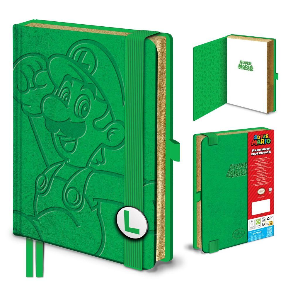 A5 notebook Luigi Super Mario