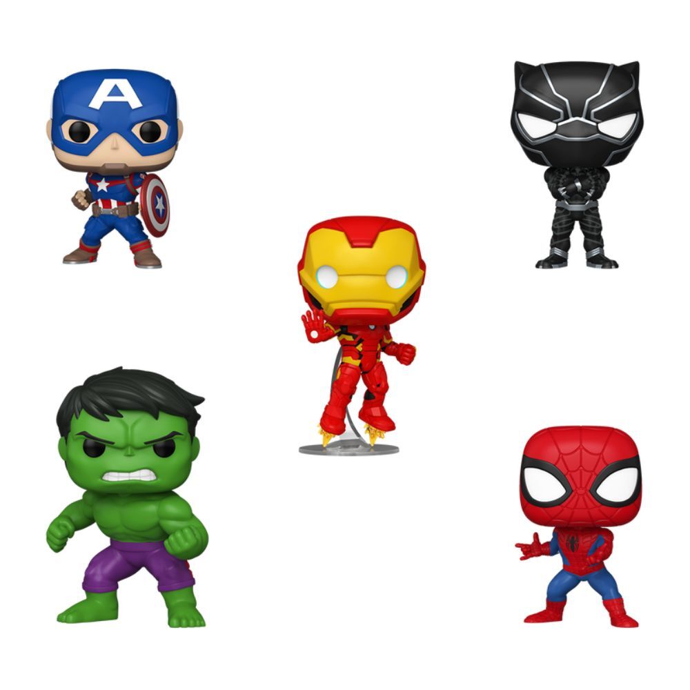 Blister pack of 5 Marvel POP figures