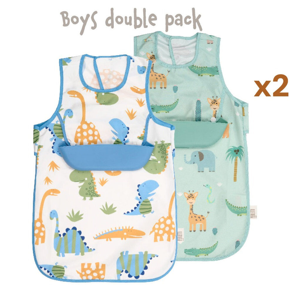 Set of 2 Waterproof Aprons with Pockets