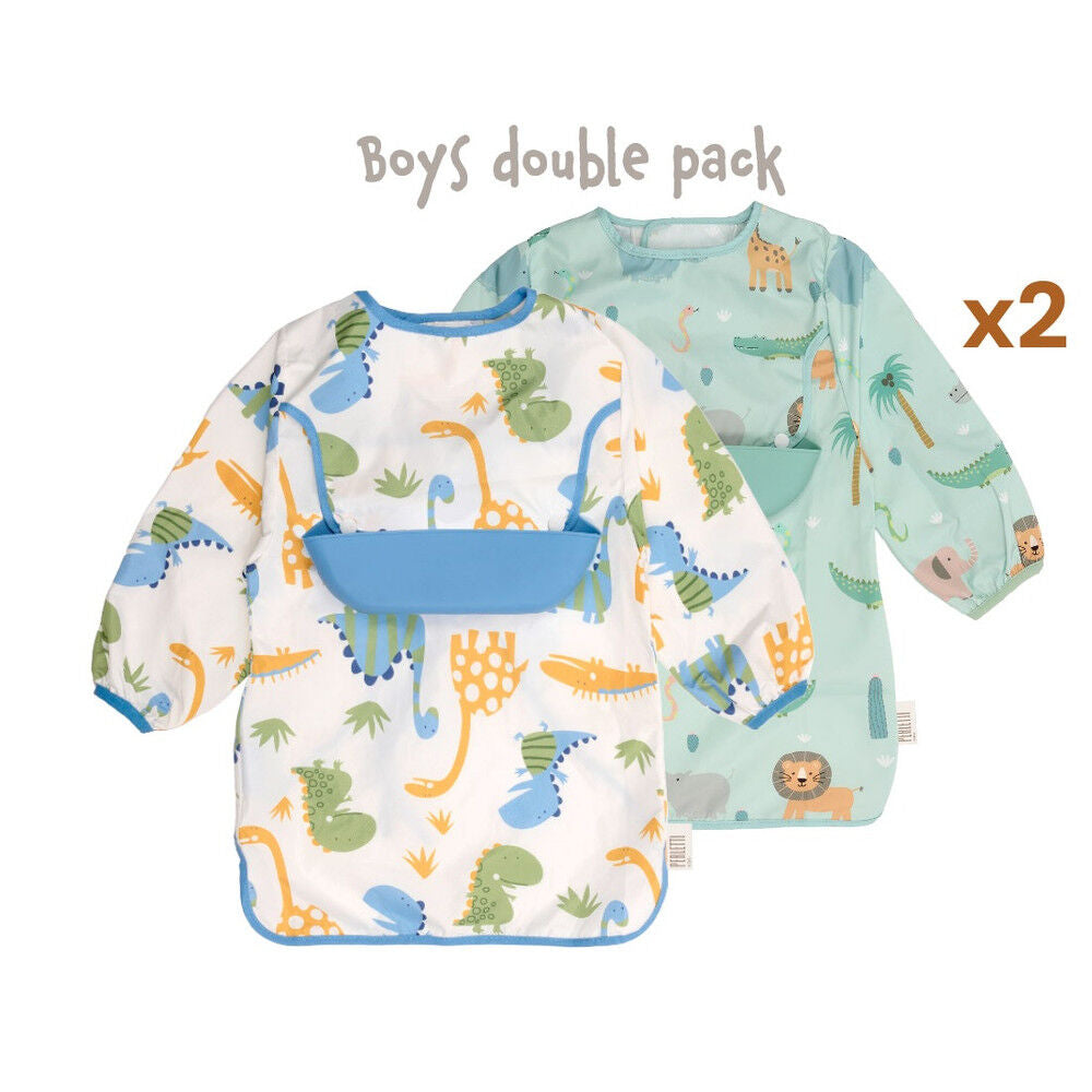 Set of 2 Waterproof Aprons with Pockets