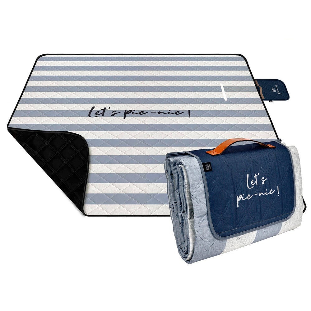 Striped picnic blanket 200x200cm