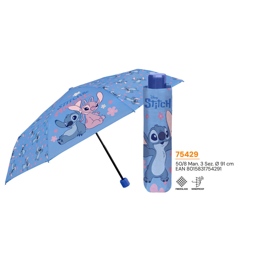 Stitch Disney Manual Folding Umbrella 50cm