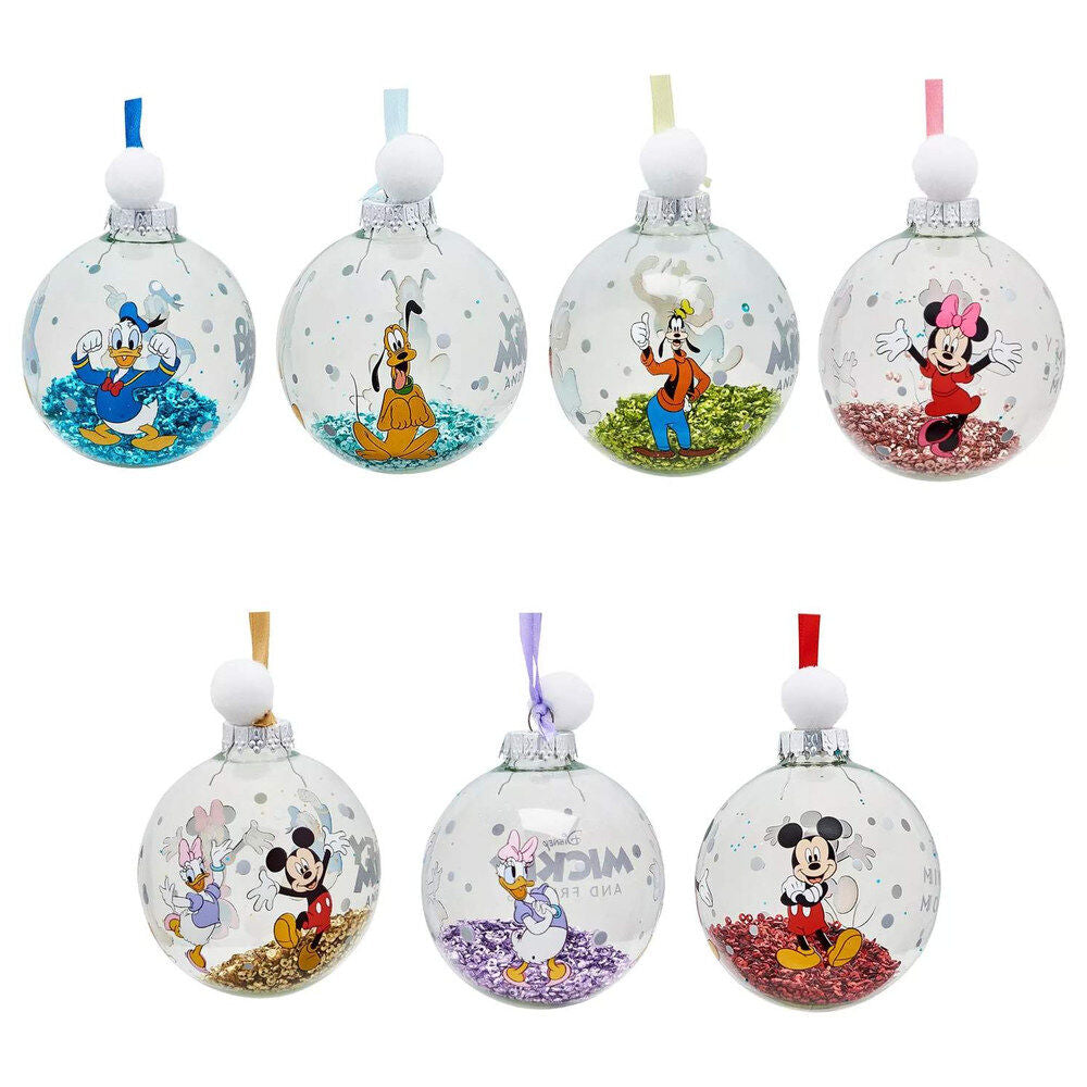 Set of 7 Mickey and Friends Disney Christmas Balls