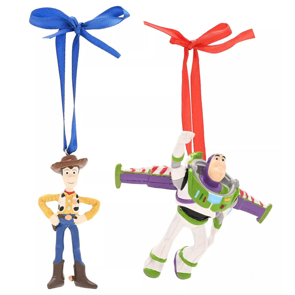 Set of 2 Disney Pixar Toy Story Christmas Ornaments