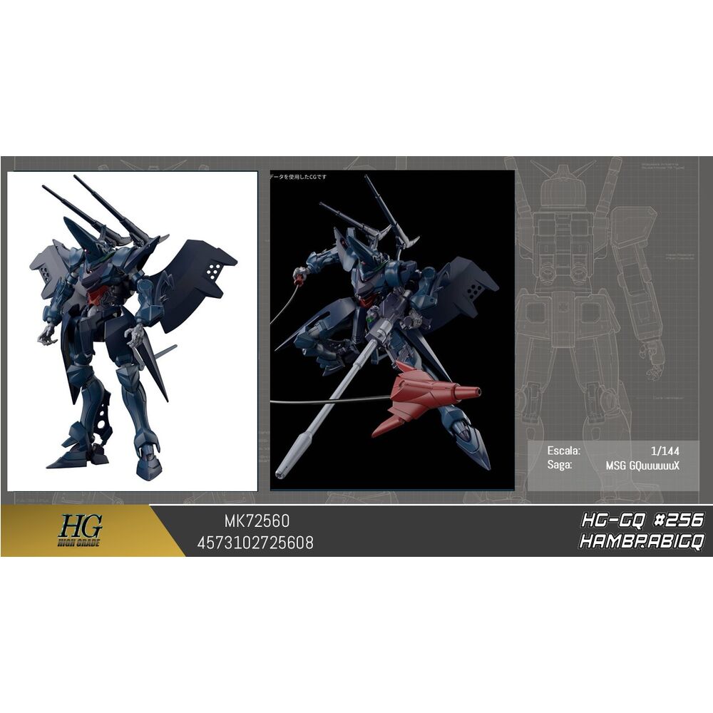 HG 1144 Hambrabi GQ Mobile Suit Gundam GQuuuuuuX model