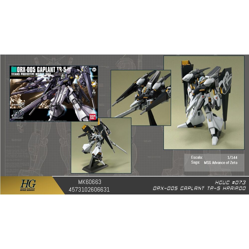 HGUC 1144 ORX-005 Gaplant TR-5 Hrairoo Advance of Zeta The Flag of Titans model kit