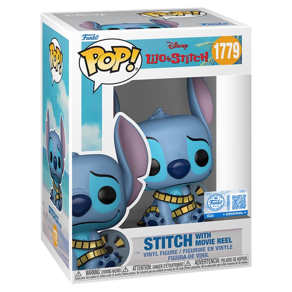 Disney Lilo & Stitch POP Figure - Stitch with Movie Reel Exclusive