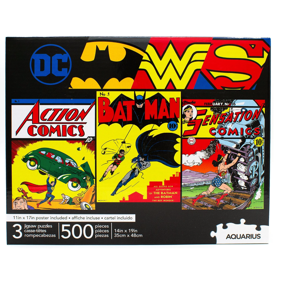 Set 3 DC Comics Puzzles 500pcs
