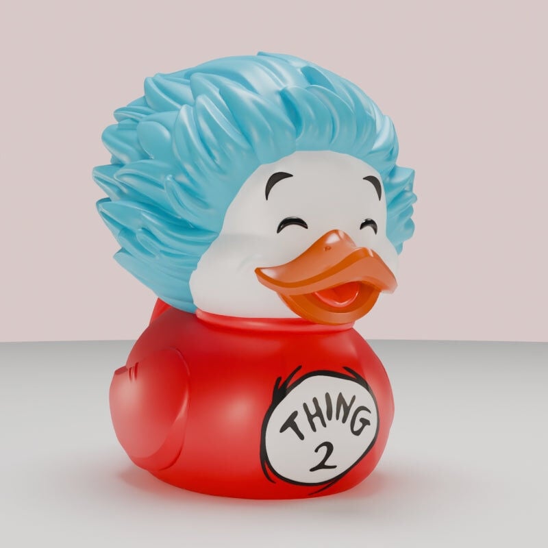Thing 2 Rubber Duck Figure The Cat 5cm