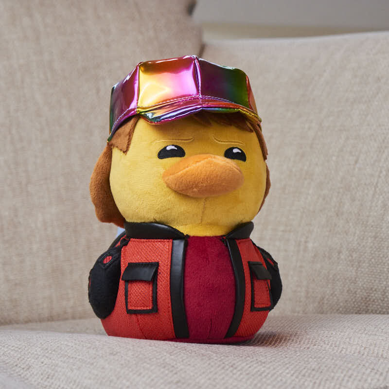 Marty McFly Back to the Future Rubber Duck Plush Toy 23cm