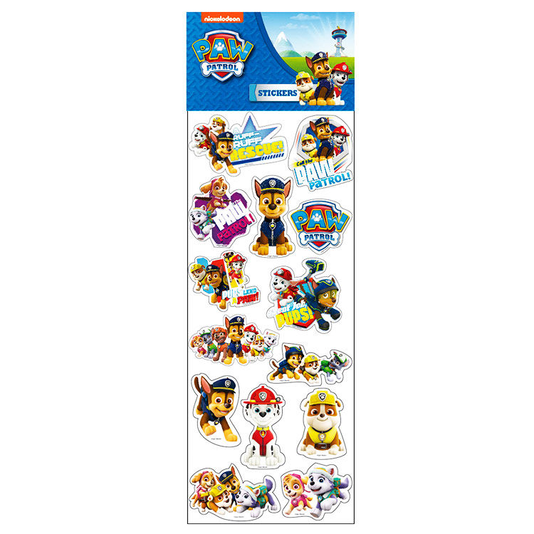 paw patrol embossed stickers