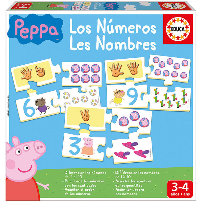 peppa pig learning numbers game