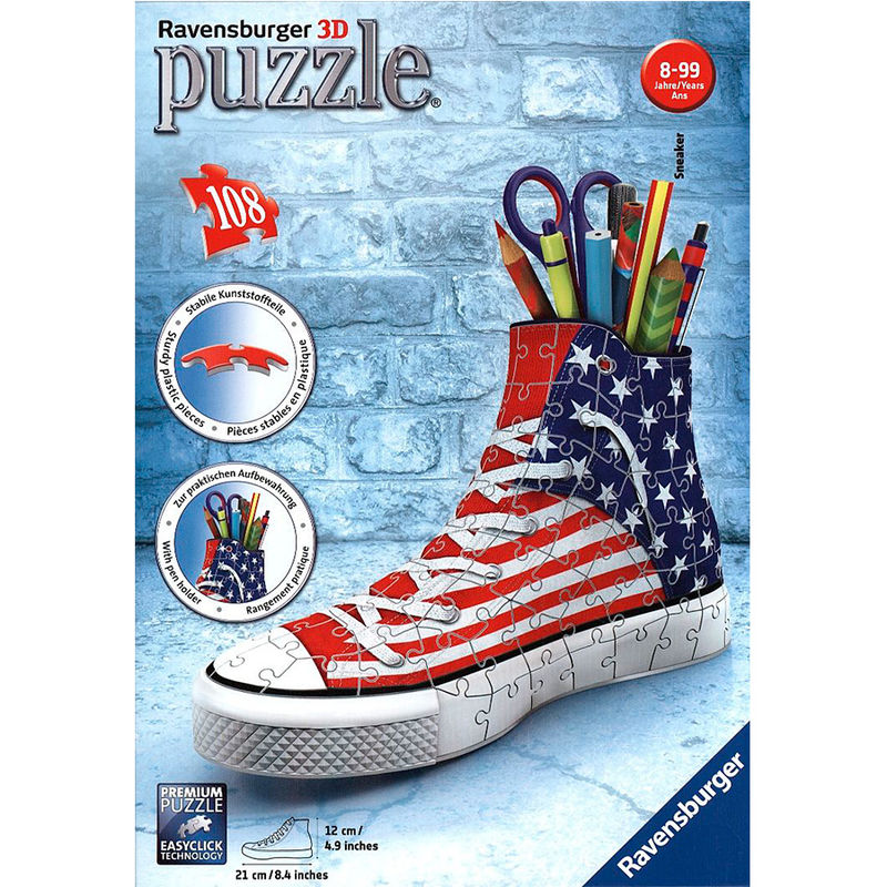 3d puzzle american style sneaker 108pz