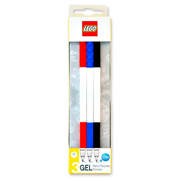 Set of 3 Lego gel pens