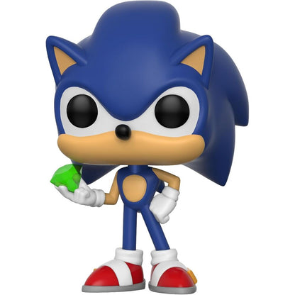 sonic pop figure with emerald