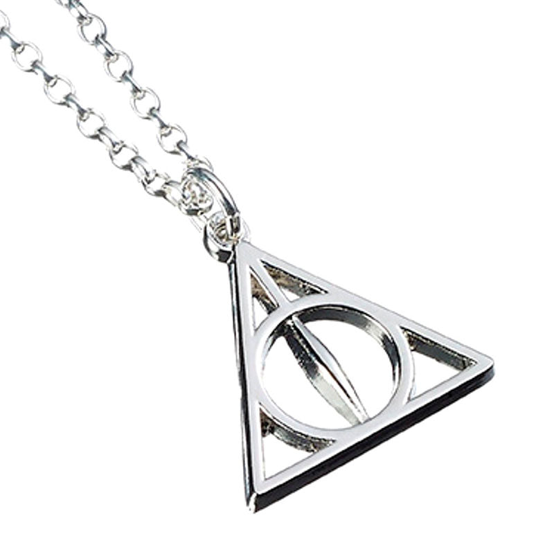 deathly hallows harry potter silver pendant