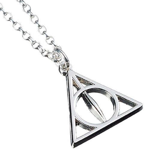 deathly hallows harry potter silver pendant