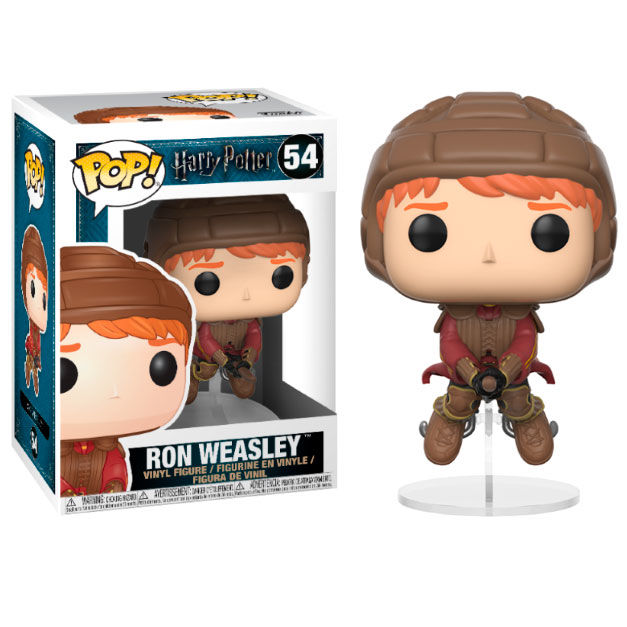 Figura POP de Harry Potter Ron en escoba