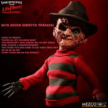 Freddy Krueger Talking Doll from A Nightmare on Elm Street, 25cm (English)