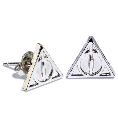 Conjunto de brincos plataforma Pomo de Ouro das Relíquias da Morte de Harry Potter