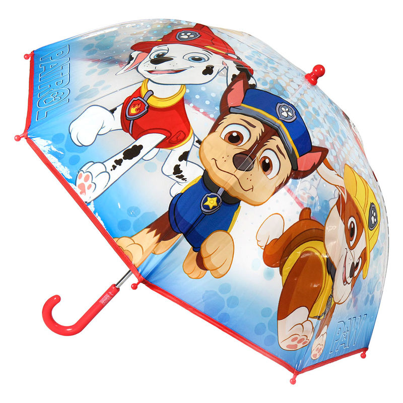 paw patrol poe 45cm bubble manual umbrella
