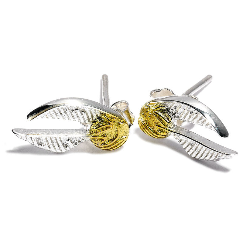 golden snitch harry potter earrings