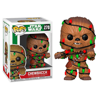 pop figure star wars holiday chewie with lights