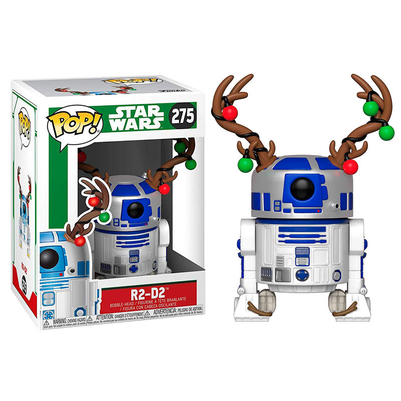 POP figure Star Wars Holiday R2 D2 with Antlers