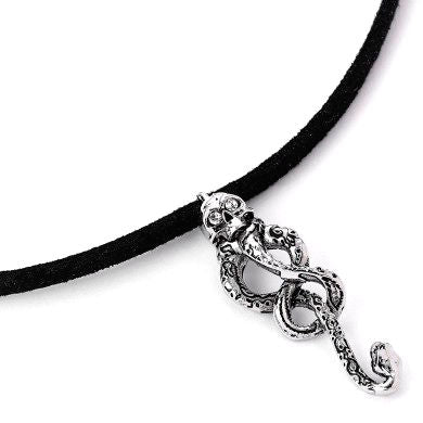 Collier ras du cou tatouage de la Marque des Ténèbres pendentif Harry Potter