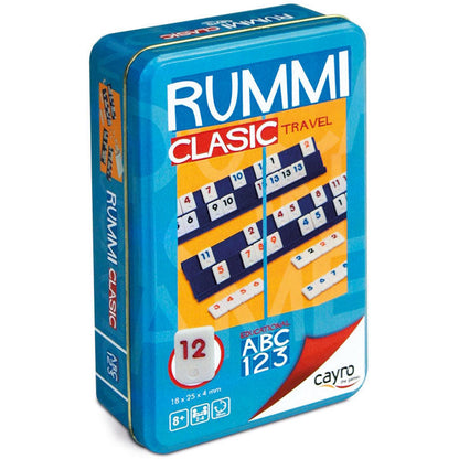 rummi travel game metal box