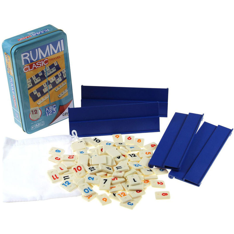 Rummi travel game metal box