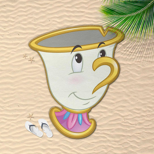 Toalha Chip da Bela e a Fera da Disney em microfibra