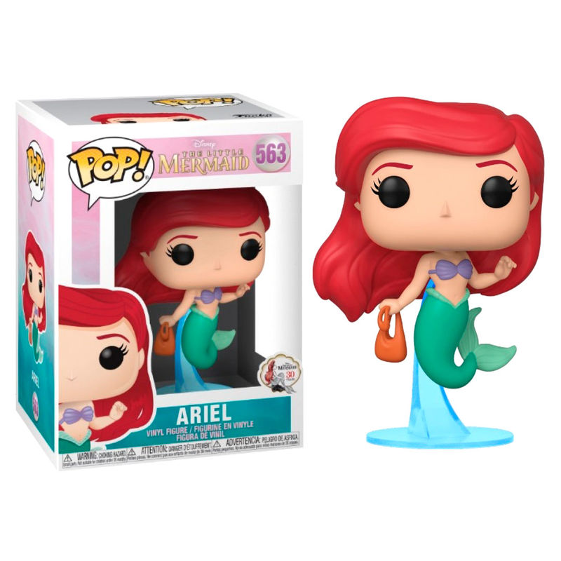 disney pop figure the little mermaid ariel with bag