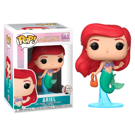 disney pop figure the little mermaid ariel with bag