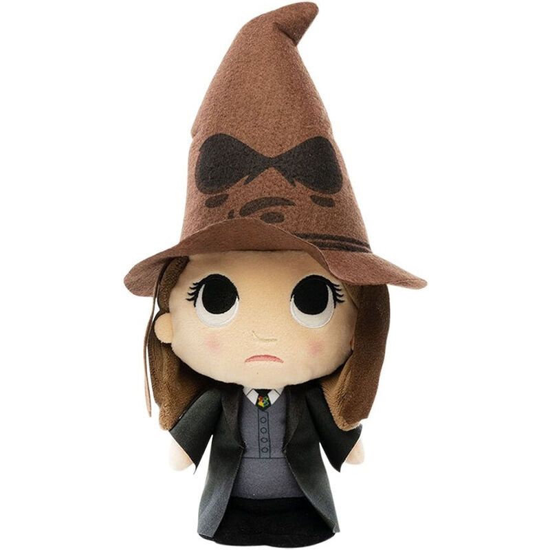 harry potter hermione plush with sorting hat 15cm